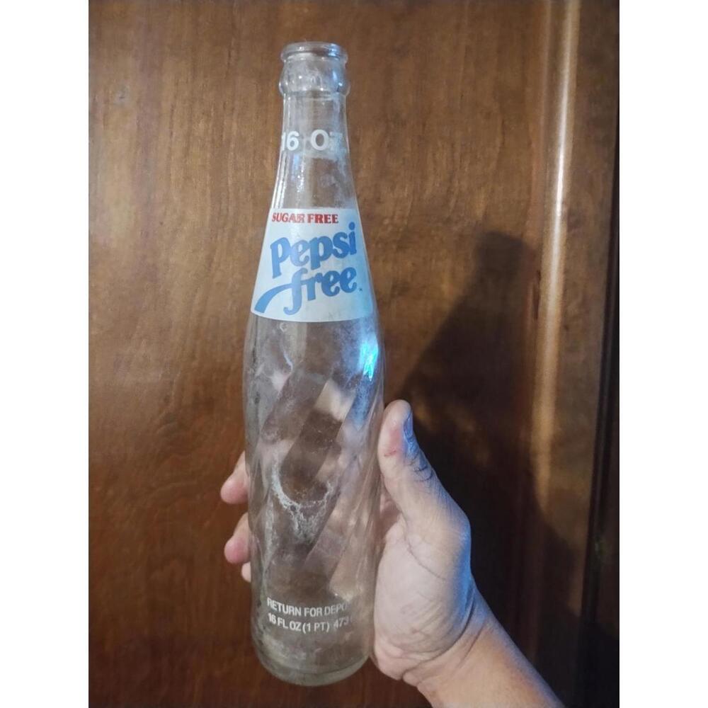 PEPSI‎ FREE white label SUGAR FREE SODA BOTTLE 16 OZ.